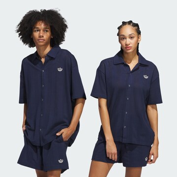 ADIDAS ORIGINALS Comfort Fit Hemd 'Summer' in Blau: Vorderseite