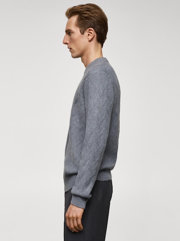 MANGO MAN Pullover 'Carbonel' i blå