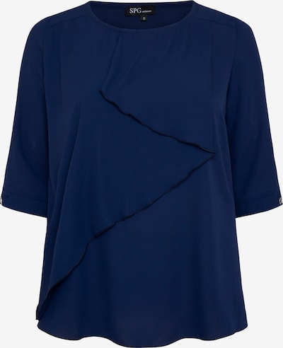 SPGWOMAN Chiffonbluse 'UNIFARBENE BLUSE' in blau, Produktansicht
