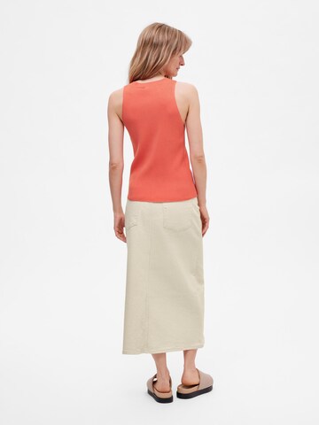 SELECTED FEMME Sticktop in Orange