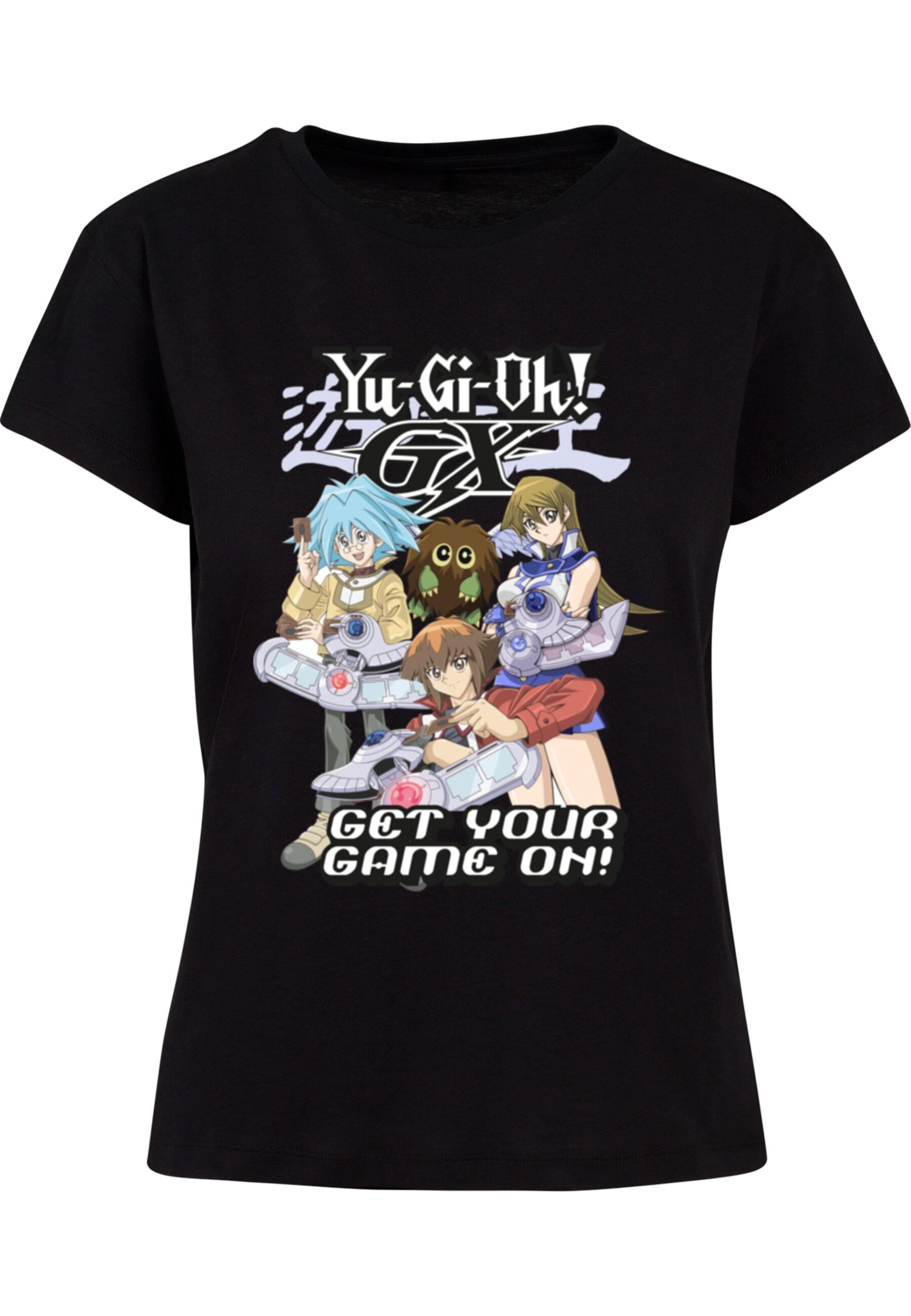 Merchcode Shirt 'Yu-Gi-Oh! - Game On' in Black: front
