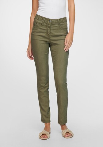 Basler Skinny Jeans 'Julienne' in Green: front