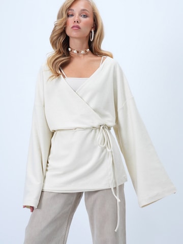 Cardigan Trend Alaçatı Stili en beige : devant