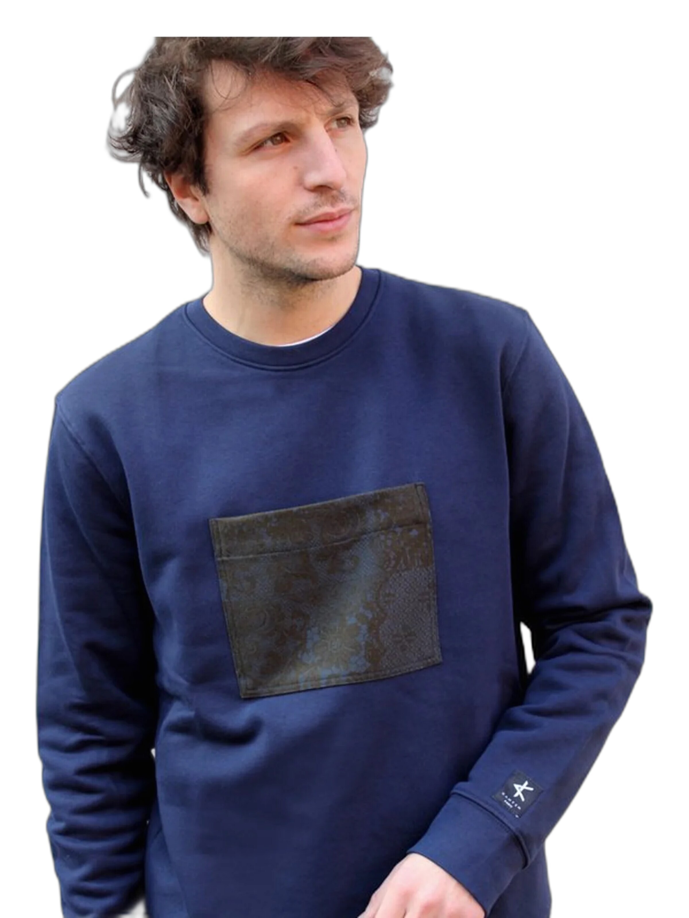 Kanten Sweatshirt 'Sweatshirt Jiba' in Blue: front