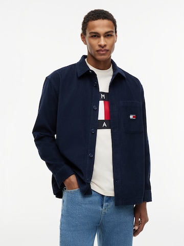 zils Tommy Jeans Standarta piegriezums Krekls: no priekšpuses