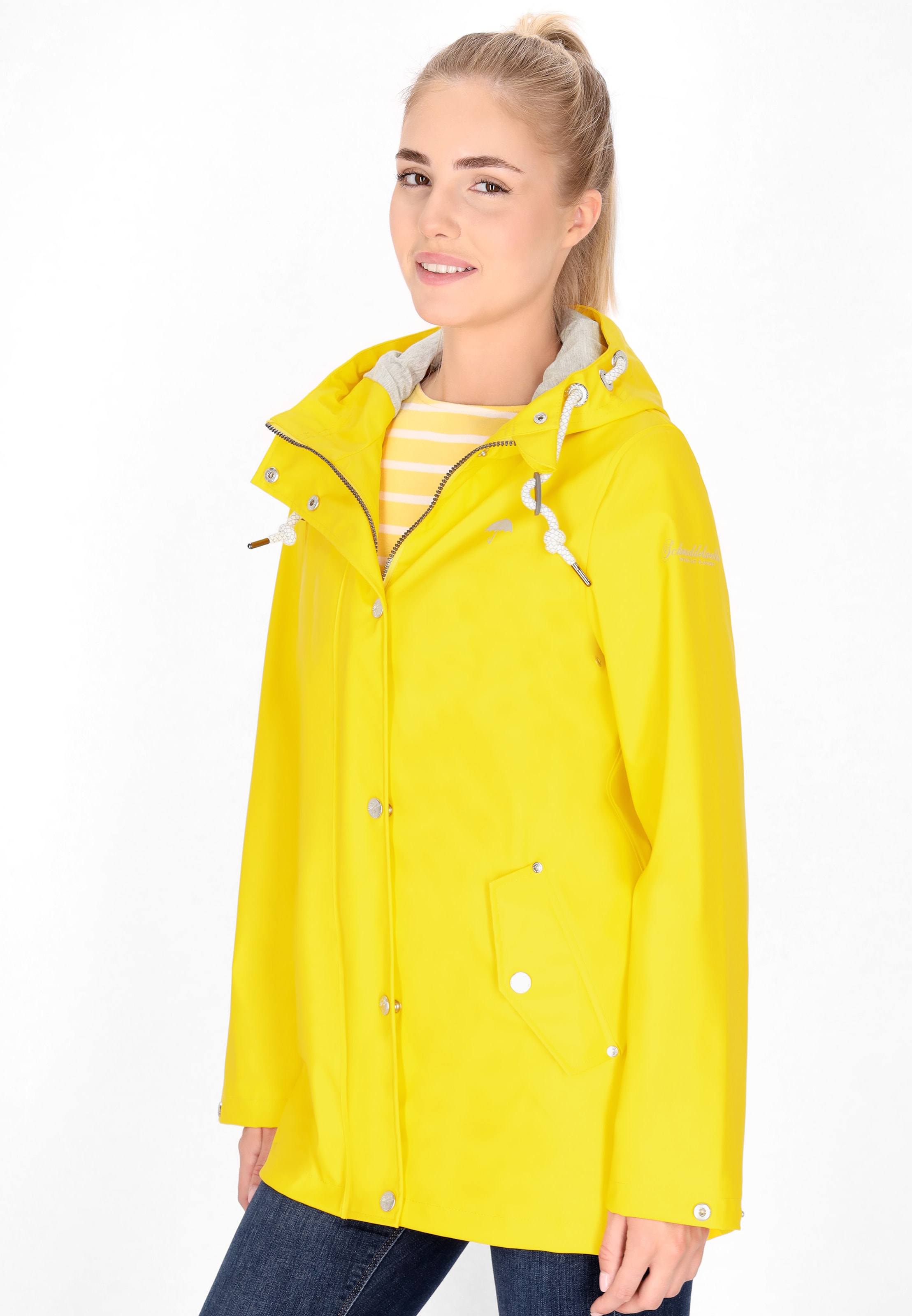 Drymaster Between-Season Jacket in Yellow: front