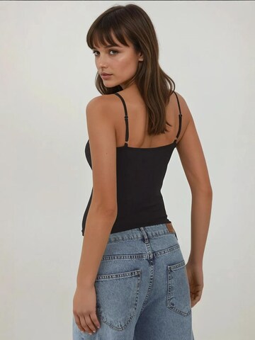 Hiccup Top in Schwarz