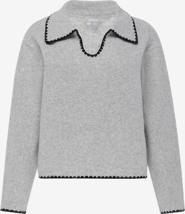 Usha Pullover in Grau: Vorderseite