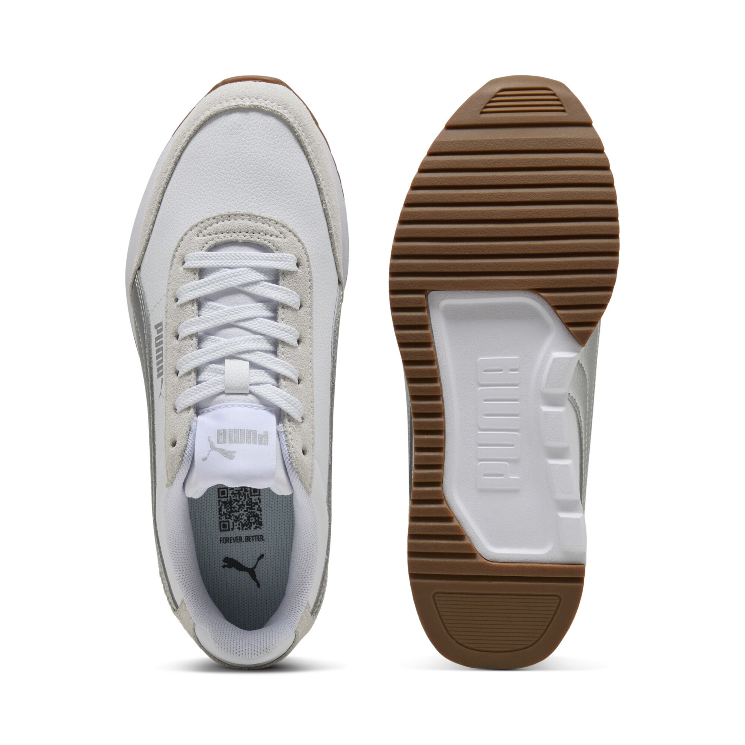 Baskets basses 'R78 Lightwind' PUMA en blanc