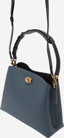 COACH Shoulder Bag in Blue: front