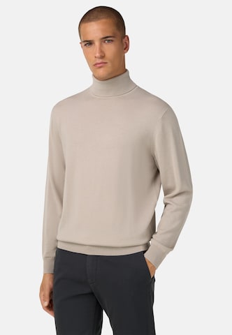 Pull-over Boggi Milano en beige : devant