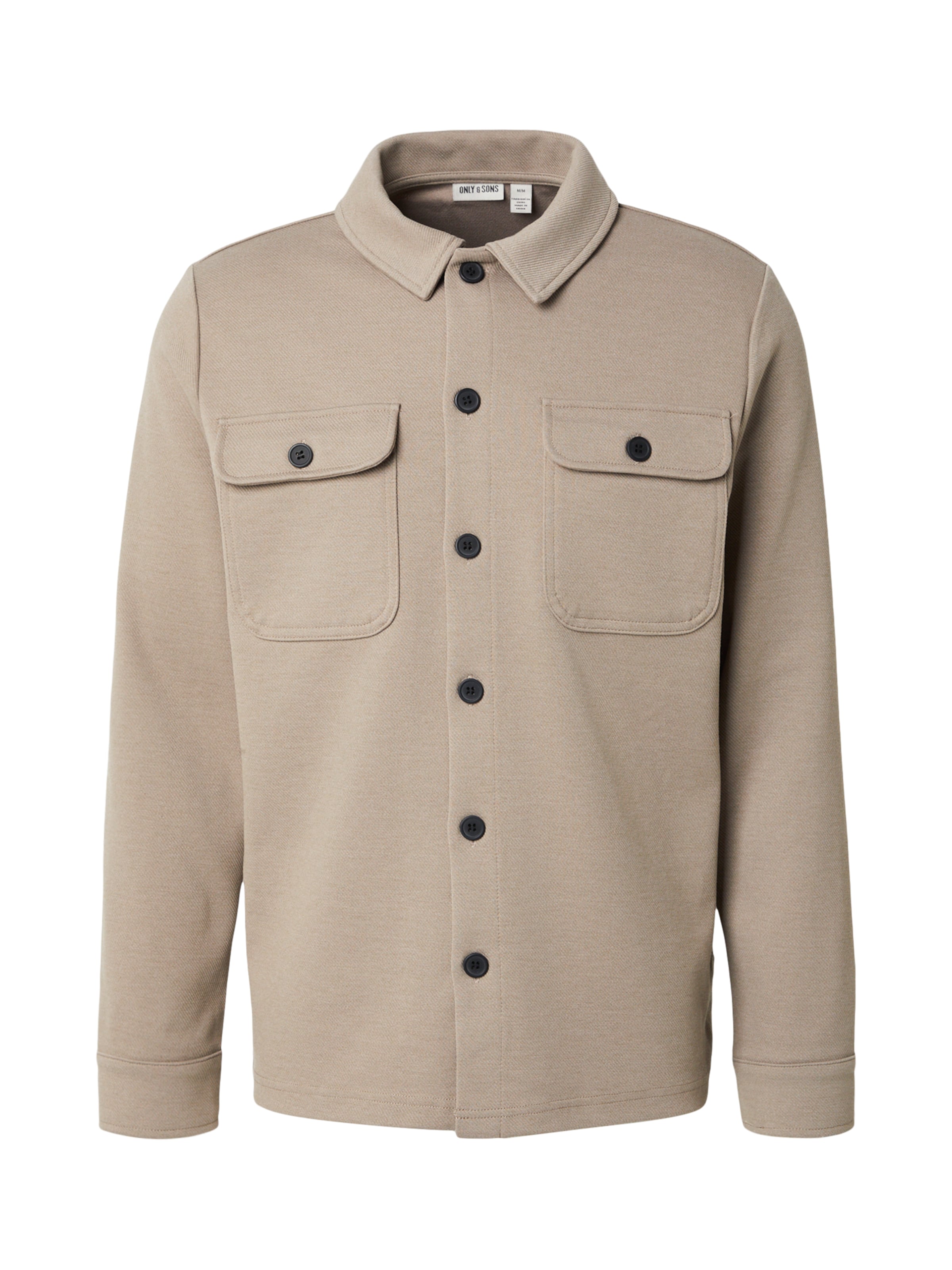 Only & Sons Regular fit Overhemd 'ONSNEWKOBE' in Grijs: voorkant