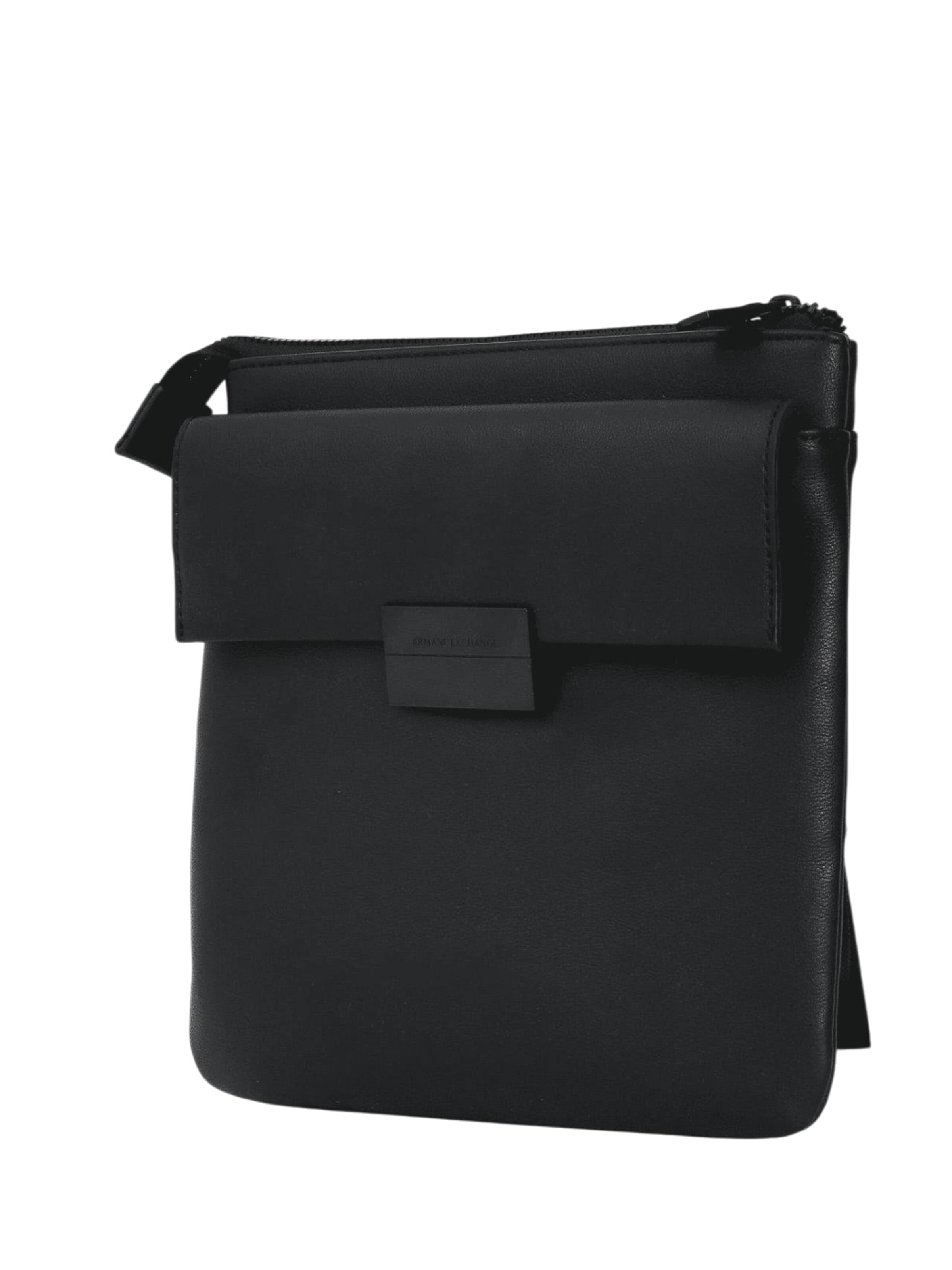 ARMANI EXCHANGE - Bolso de hombro en negro: frente