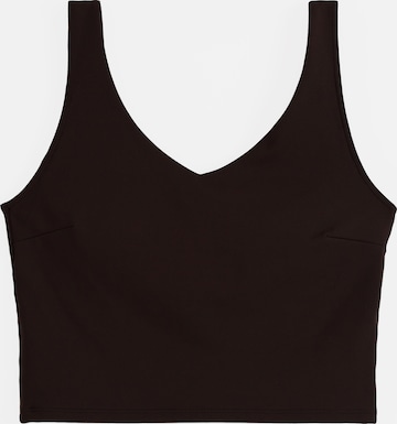 Reggiseno sportivo 'Sense' di Aim'n in marrone: frontale