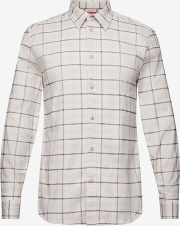 ESPRIT Slim fit Button Up Shirt in White: front