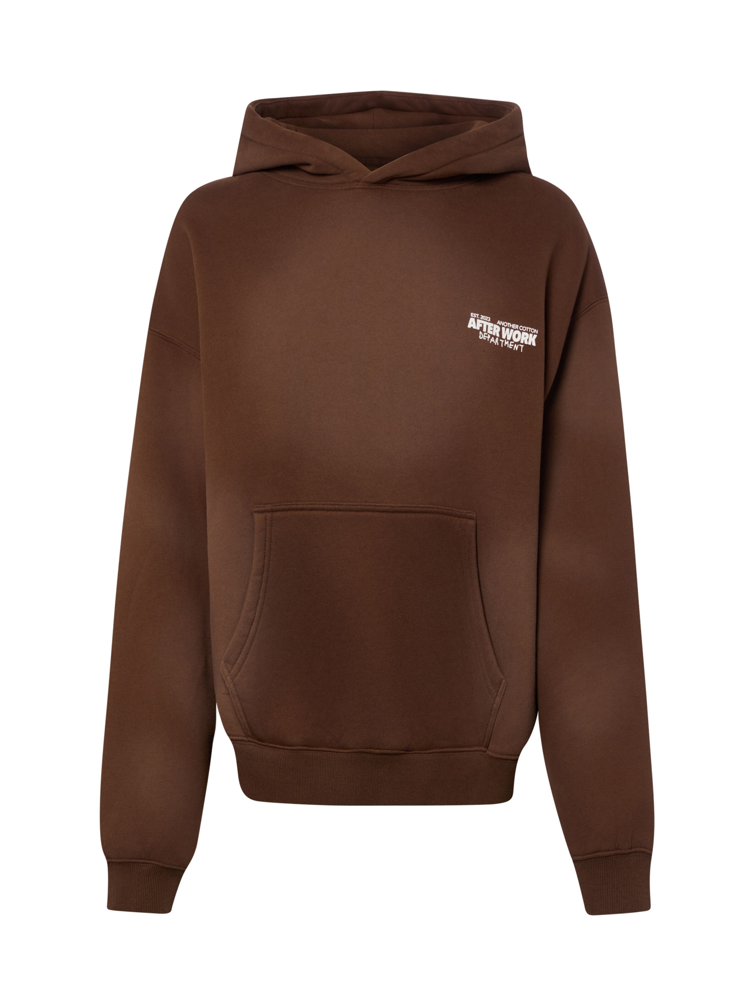 Another Cotton Lab Sweatshirt ' Afterwork ' in Braun: Vorderseite