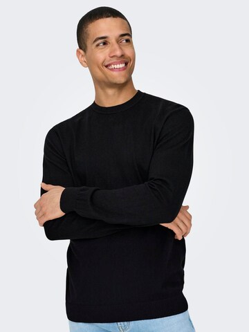Only & Sons Pullover 'ONSLoui' in Schwarz