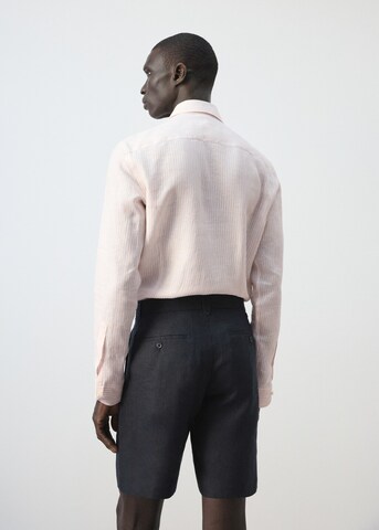 MANGO MAN Slim fit Button Up Shirt 'Sular' in Orange
