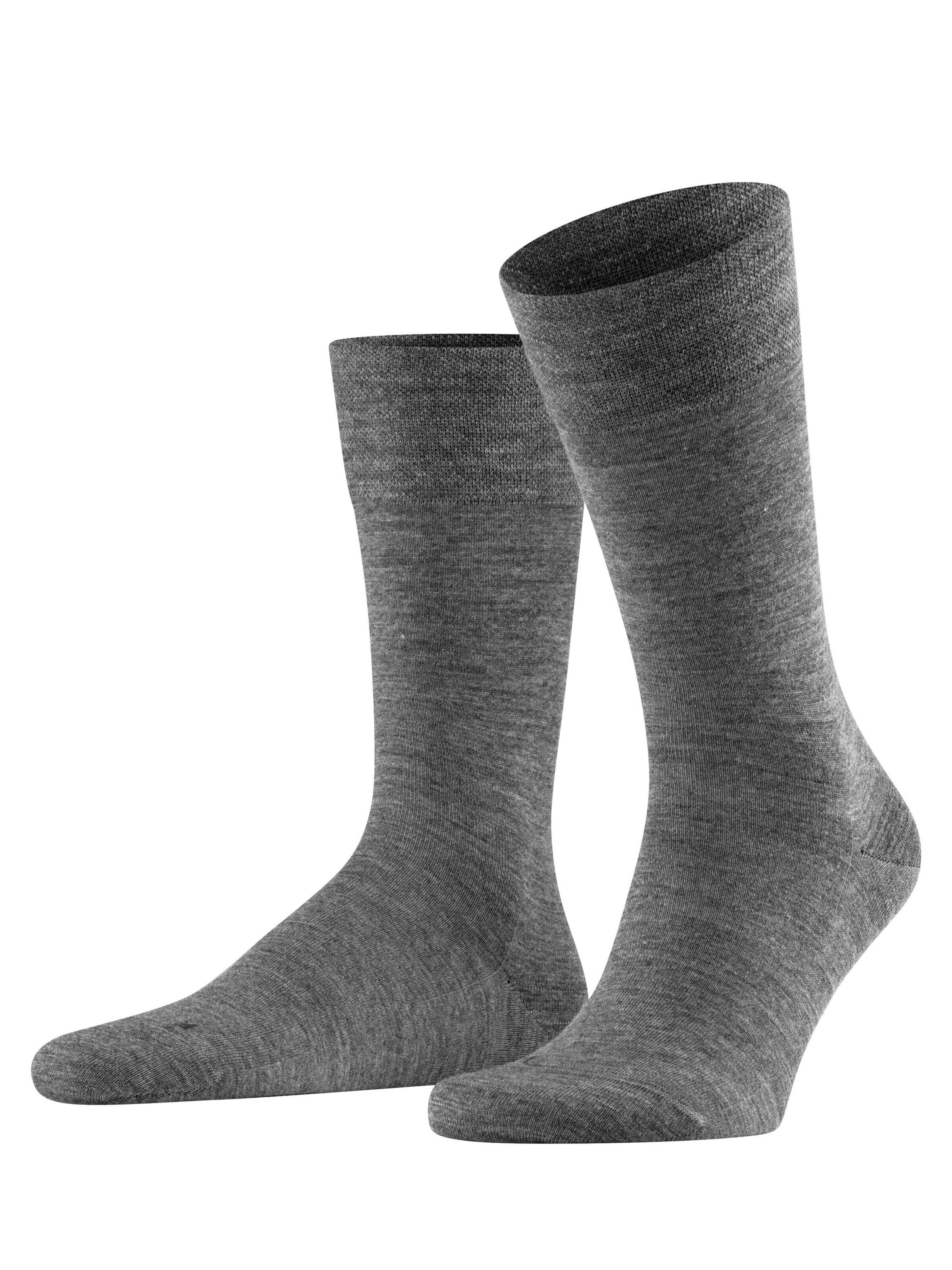 FALKE Socken 'Sensitive Berlin'‌‌‌‌‌‌‌‌‌ in Grau: Vorderseite