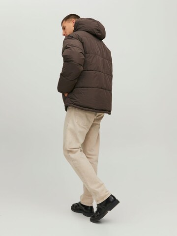 JACK & JONES Between-Season Jacket 'Sence' in Brown