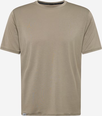 Hoka One One - Camisa funcionais 'ESSENTIAL' em cinzento: frente