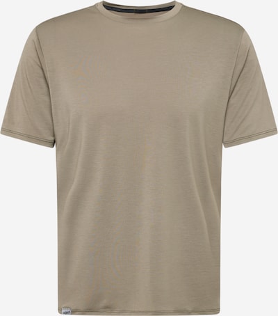 Hoka One One Functioneel shirt 'ESSENTIAL' in de kleur Taupe / Zwart / Wit, Productweergave