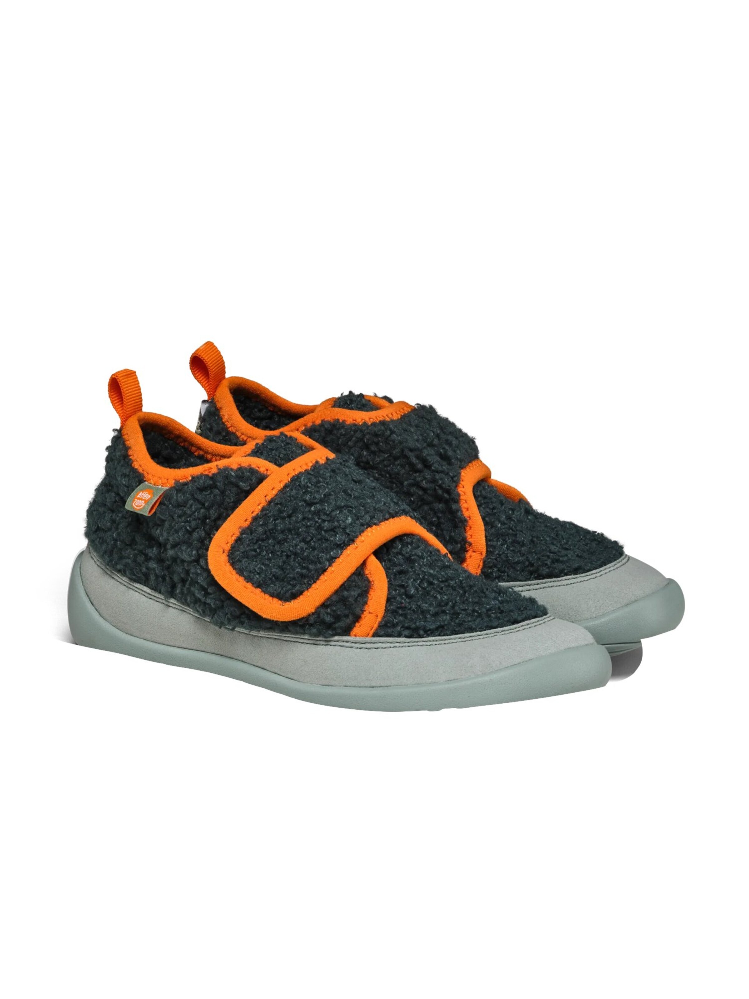 Affenzahn Slippers 'Vegan Fleecy Vegan Fleecy' in Green