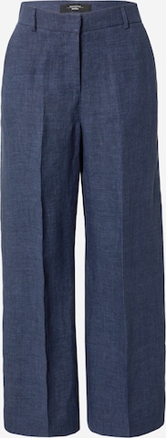 Weekend Max Mara - Loosefit Pantalón de pinzas en azul: frente