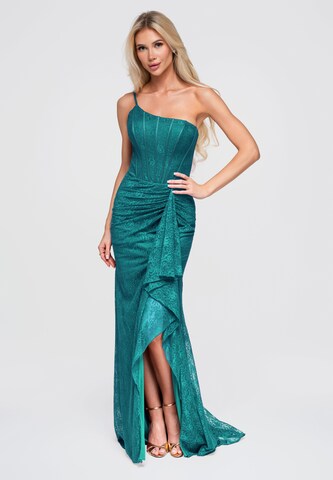 Robe de soirée Ombre en vert