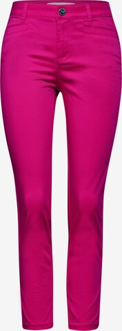 STREET ONE Slimfit Chinohose in Pink: predná strana