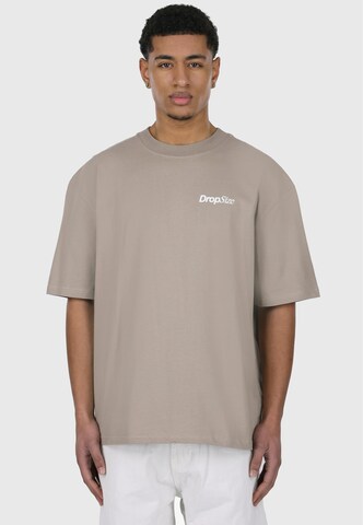 T-Shirt 'Yeterday' Dropsize en gris