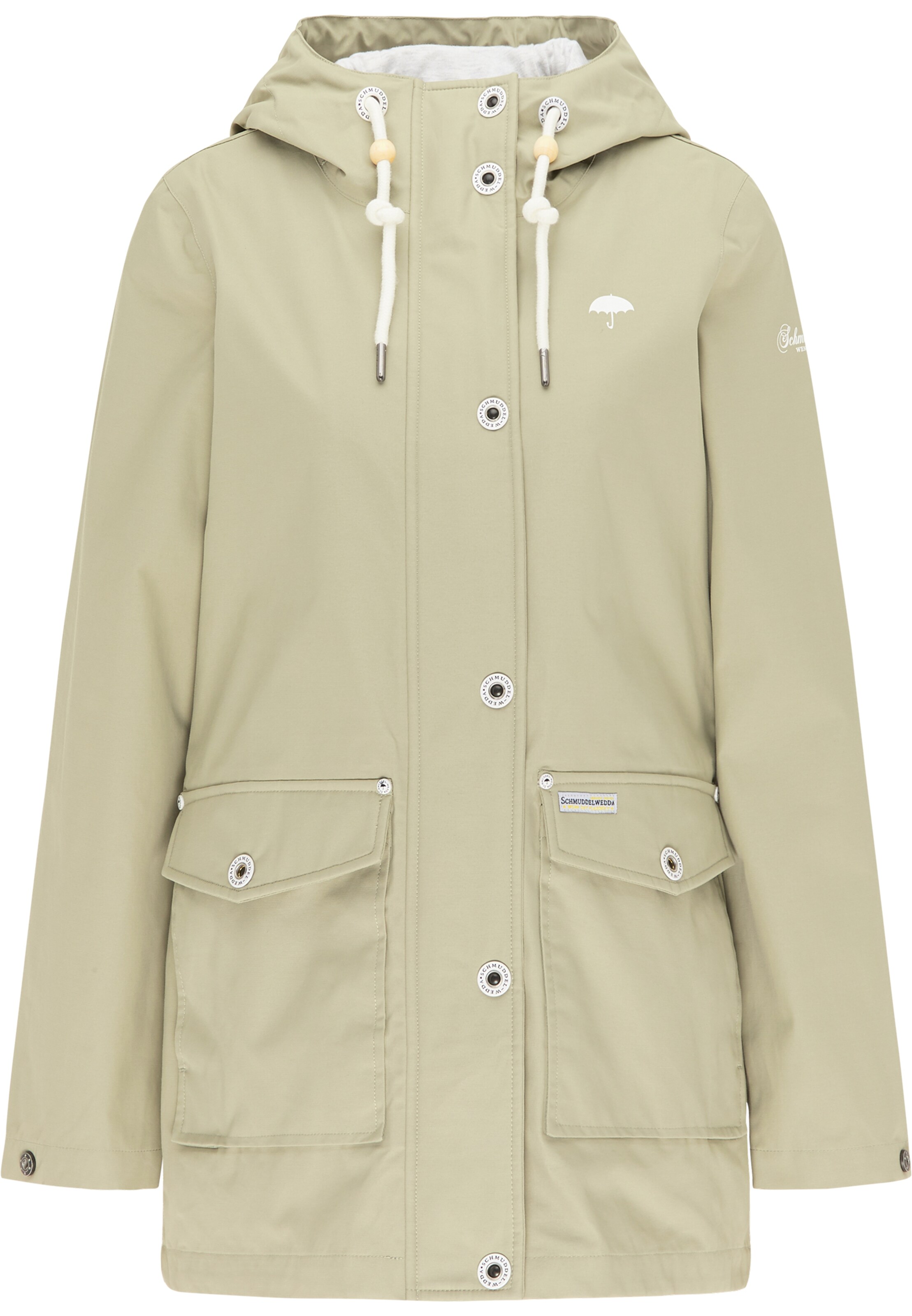 Schmuddelwedda Functionele jas in Groen: voorkant