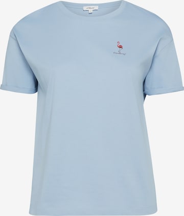 T-shirt s.Oliver CURVE en bleu : devant