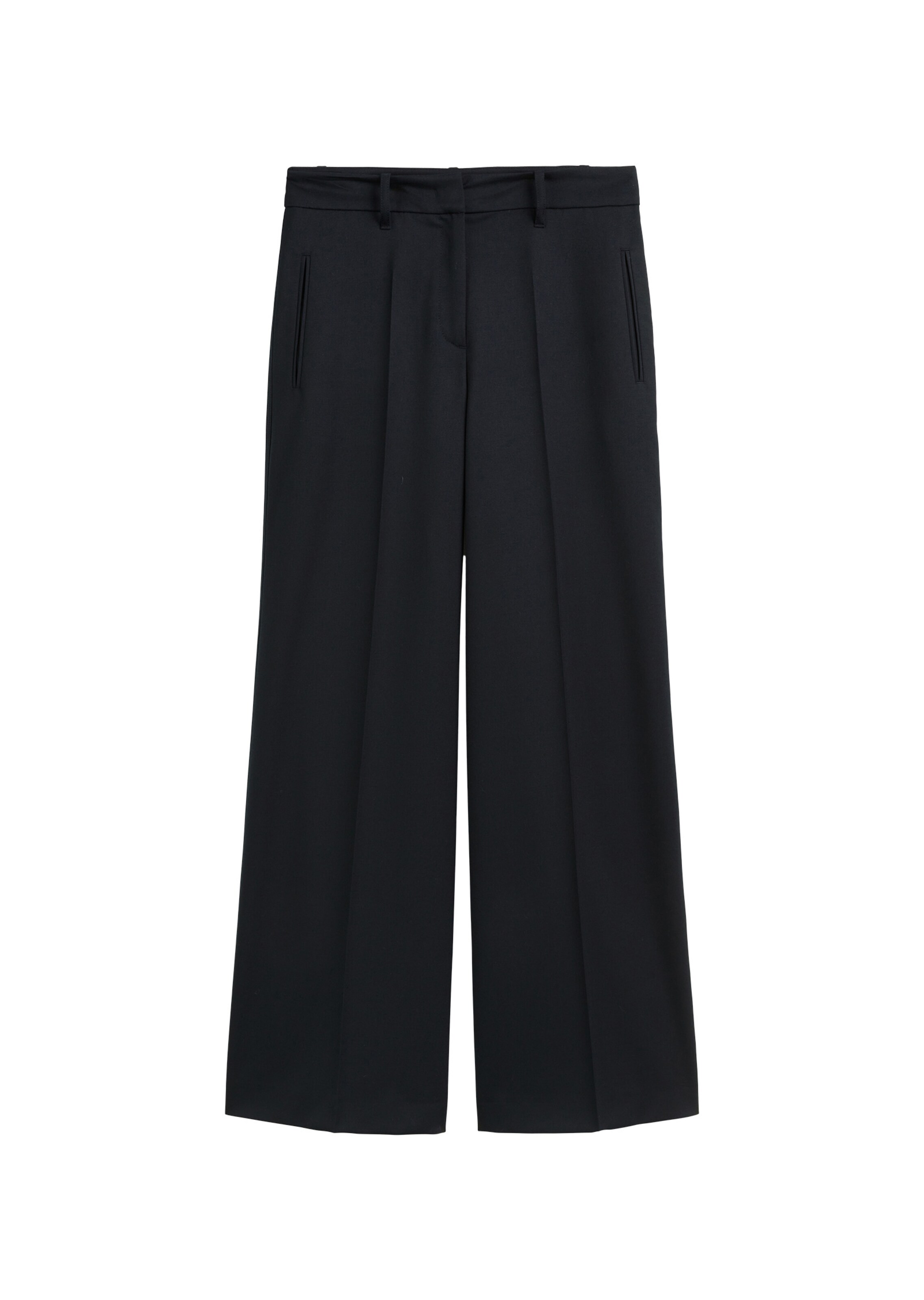 Marc O'Polo Wide Leg Hose in Blau: Vorderseite