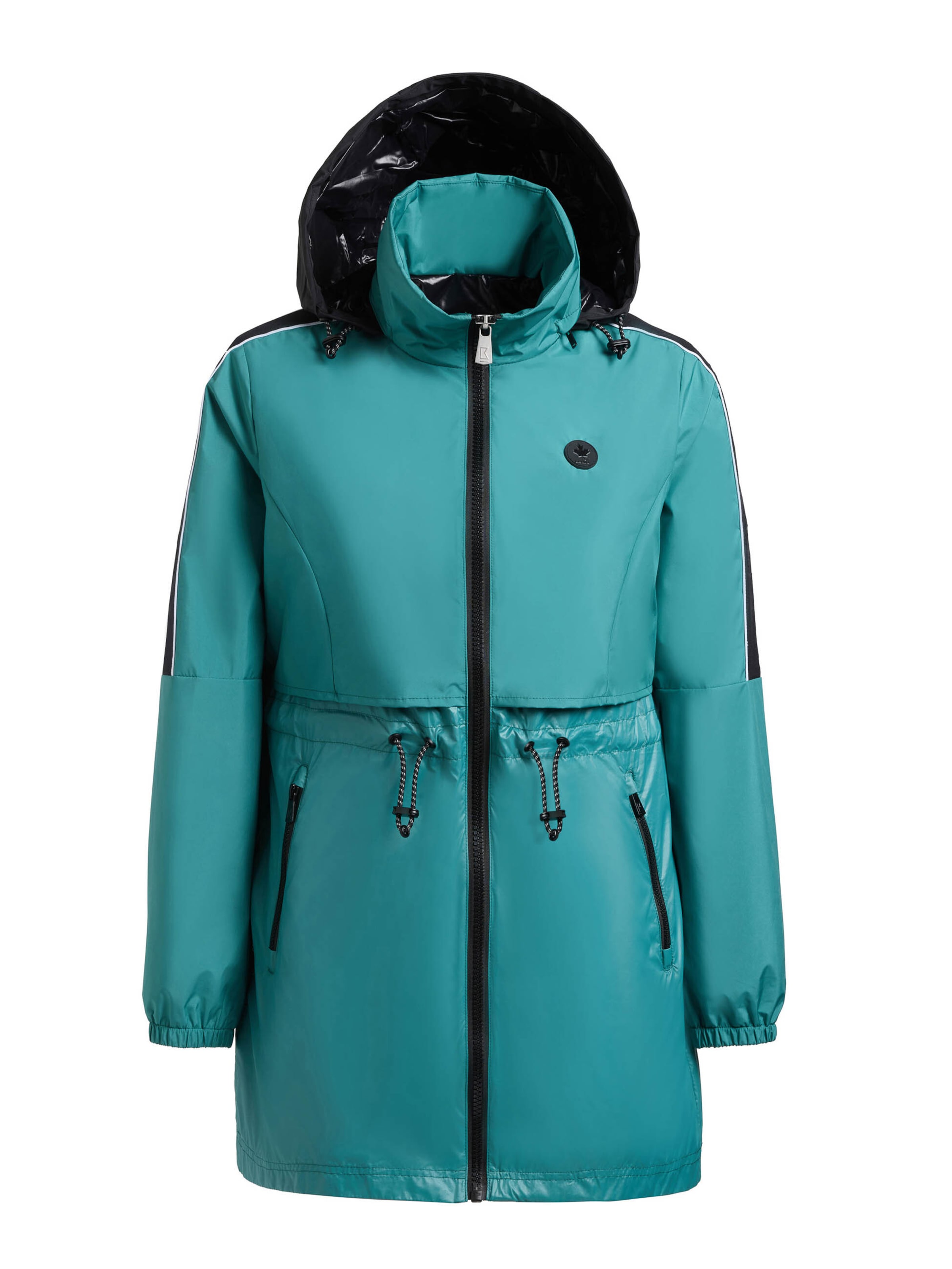 khujo Raincoat 'Izza' in Green: front