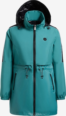 khujo Raincoat 'Izza' in Green: front