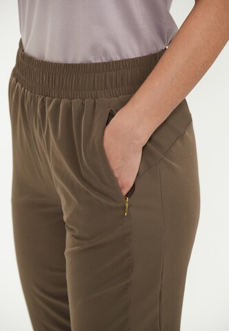Athlecia Regular Sports trousers 'Timmie' in Brown