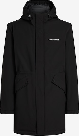 Demisezoninė parka iš Karl Lagerfeld, spalva – juoda / balta, Prekių apžvalga