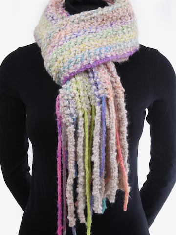 COLLEZIONE ALESSANDRO Scarf 'Chadia' in Beige: front