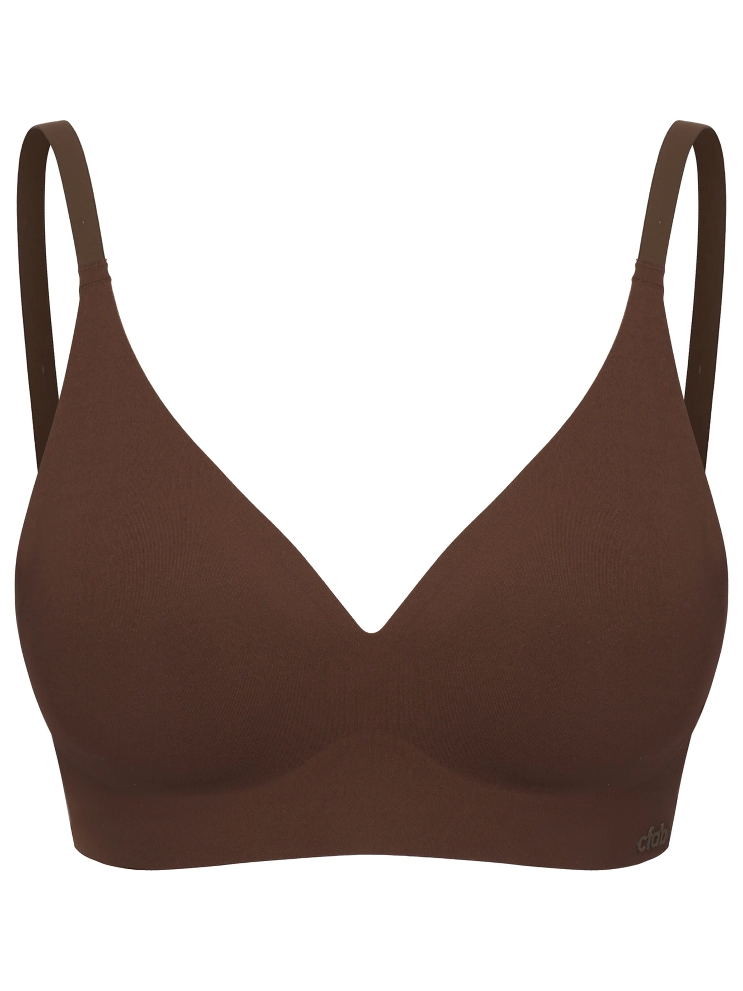 Push-up Reggiseno di cfab (formerly creamy fabrics) in marrone: frontale