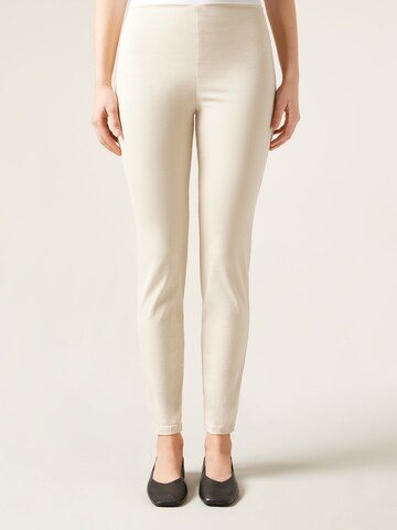 CALZEDONIA Skinny Jeggings in Beige: front