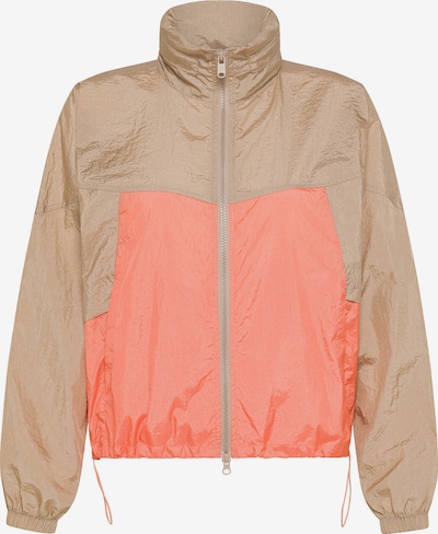 DEHA Sportjacke in L in dunkelbeige / lachs, Produktansicht