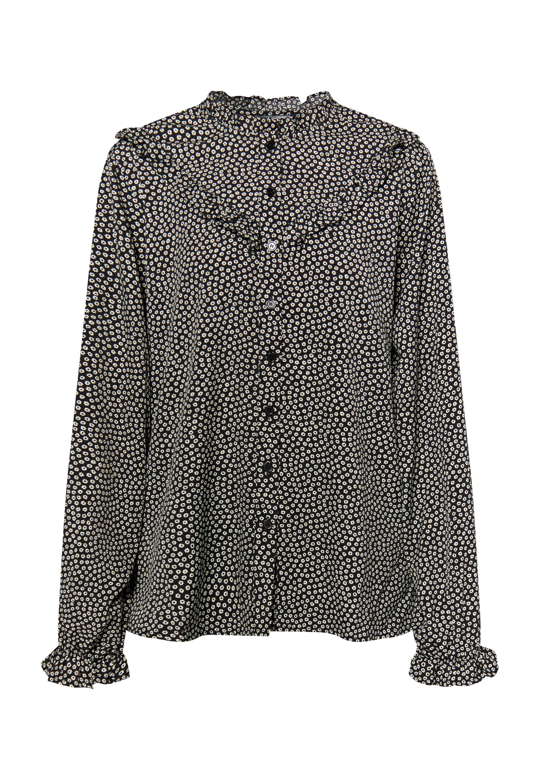 Bluză de la DreiMaster Vintage pe negru: față