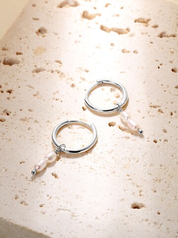 Hey Happiness Ohrringe 'Double Pearl' in Silber