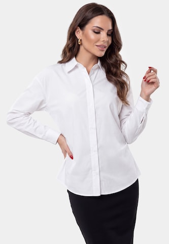 faina - Blusa en blanco: frente