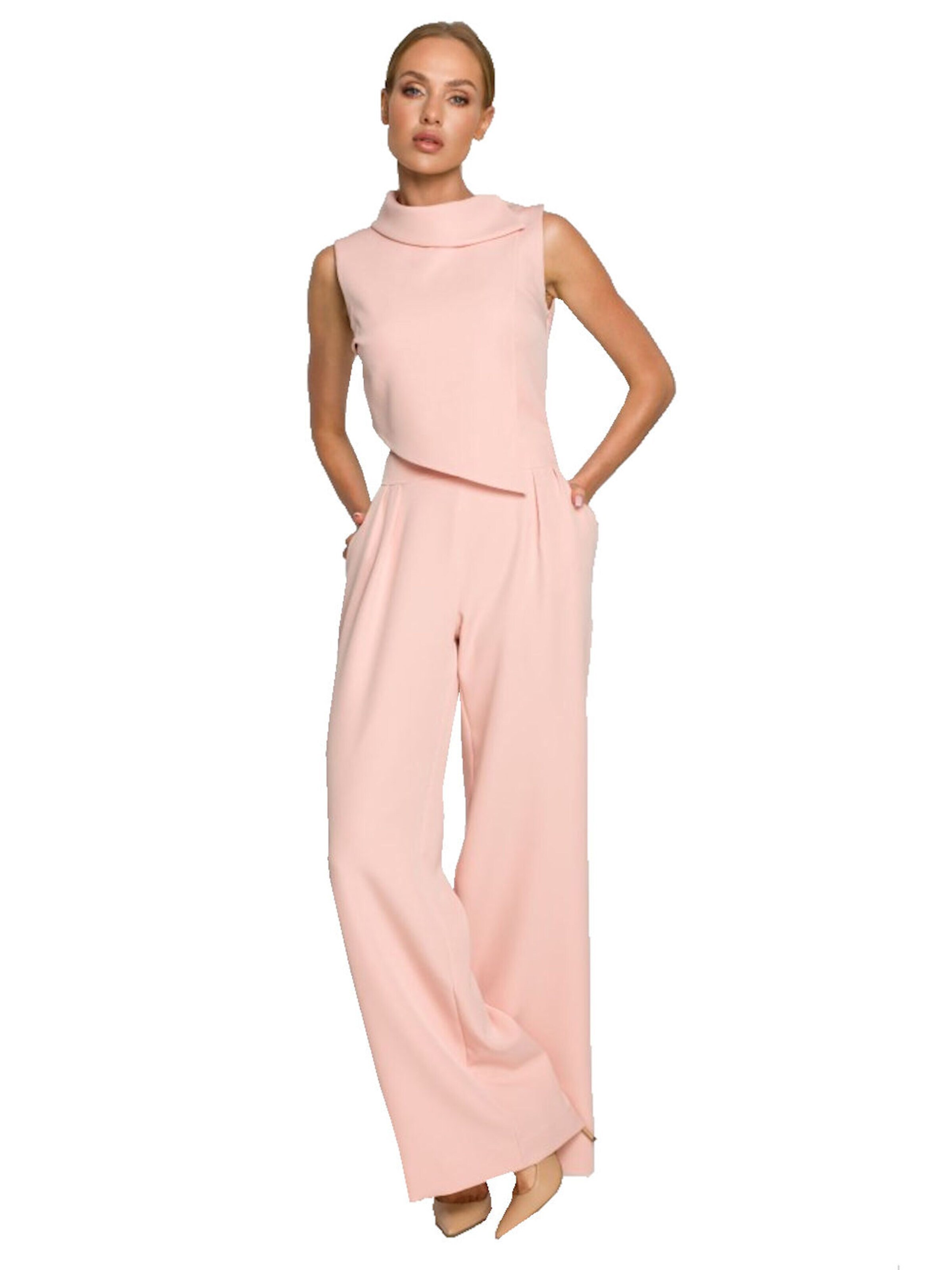 Numoco Jumpsuit 'Overall Bella' in Pink: front