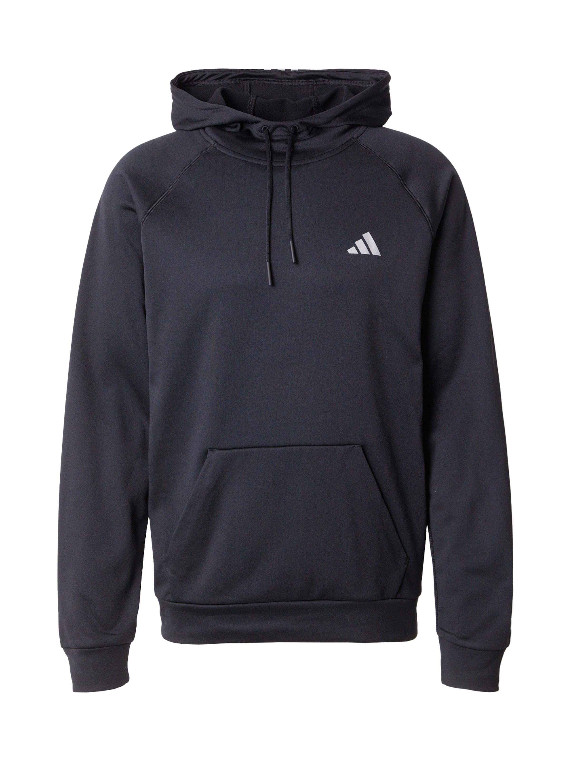 ADIDAS PERFORMANCE Αθλητική μπλούζα φούτερ σε μαύρο: μπροστά