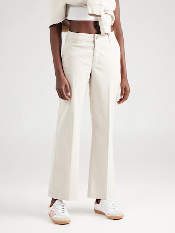 Regular Pantalon à plis 'NORA' MAC en beige : devant