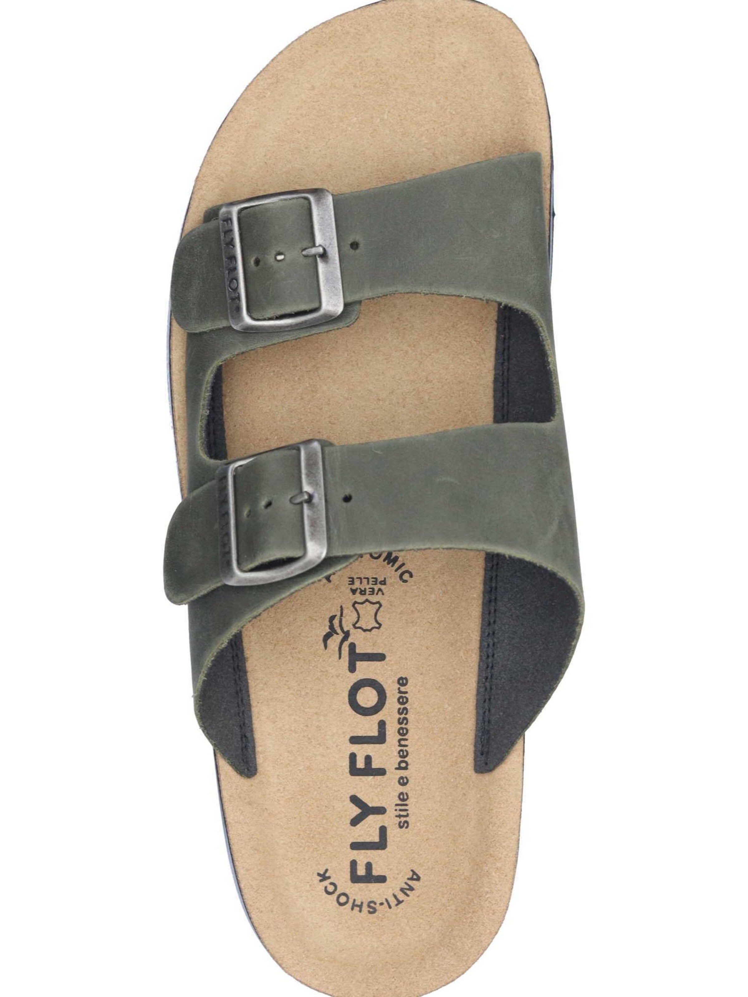 FLY FLOT Mules in Green