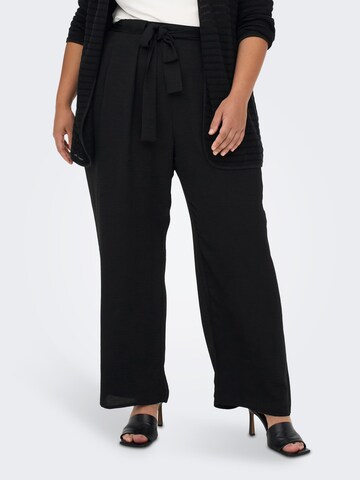 ONLY Carmakoma Loose fit Pleat-Front Pants 'Dakoda' in Black: front